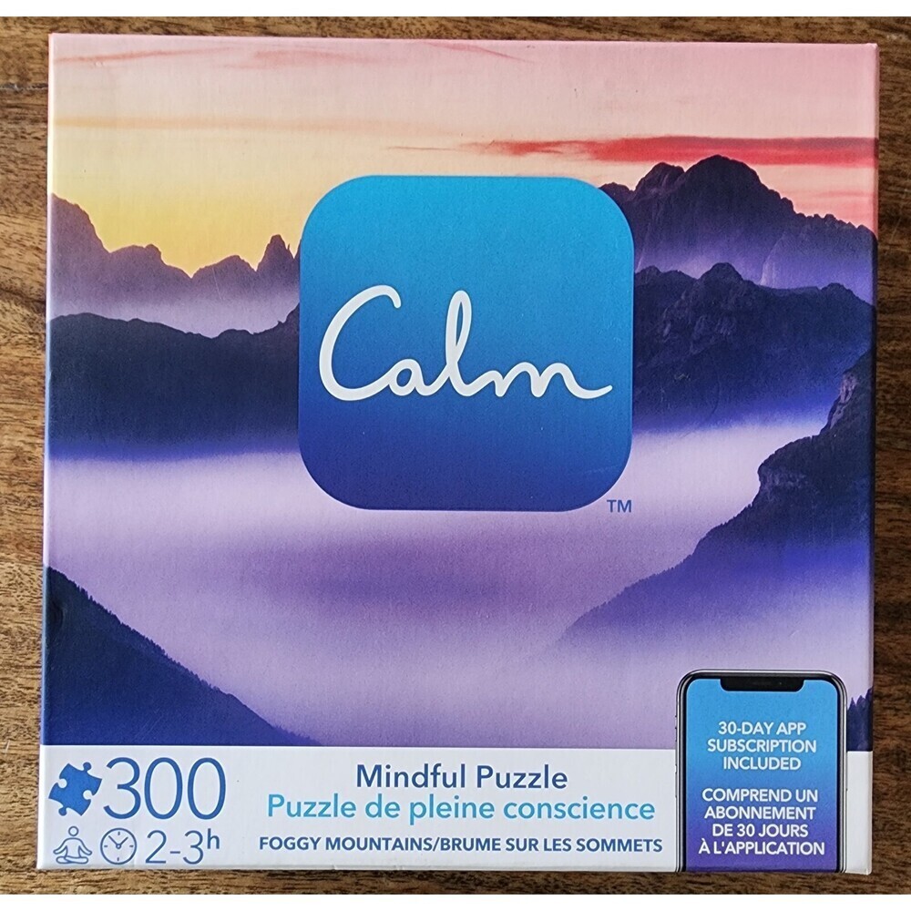 NEW Calm Foggy Mountains Mindful Puzzle | SpinMaster | 300 pcs